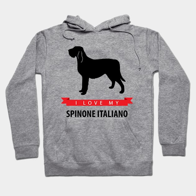 I Love My Spinone Italiano Hoodie by millersye